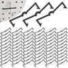 AccEncyc Black Peg Locks Plastic Pegboard Hook Locks Pegboard Display