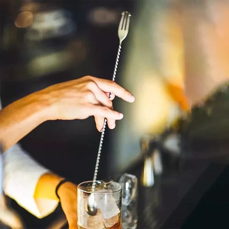 Naymon Cuchara Coctelera Agitador Acero Bartender Mixologo Bar 30cm
