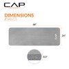 CAP Barbell High Density Exercise Mat with strap, 68"x24" 12mm