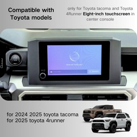 Dashboard Storage Box Compatible with 2024 2025 Toyota Tacoma and 2025 4Runner Accessories Center Console Screen Dash Organizer Tray (for 8-inch screen)