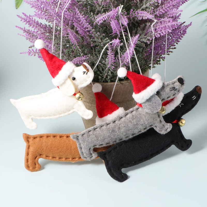 VORCOOL Christmas Ornaments Christmas Tree Ornaments Creative Dachshund Dog Ornament
