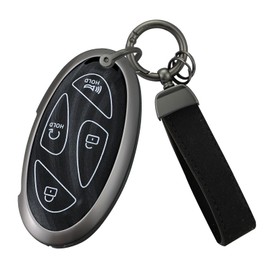Ysbxitu 5/7 Tatsen Keychain Cover Compatible with Hyundai Ioniq 5 6 SX2 Grandeur GN7 KONA 2023 2024 Creativity Key Shell Smart Key Accessories Remote Control Cover Gift Idea, A Black