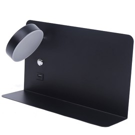 XUFOPLY LED Wall Lamp, Rechargeable Wall Sconces Cordless Wall Light with 3 Color Temperatures & Dimmable Magnetic 360° Rotation for Reading Bedside Hallway (Left)