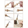 Lampstop Punch Needle Kit 1.6mm-2mm-2.5mm-3.5mm-5mm Metal Tubes Wooden Punch Needle