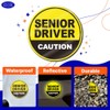 GEEKBEAR Senior Driver Car Magnet - Colorful, Reflective, Weather-Resistant -