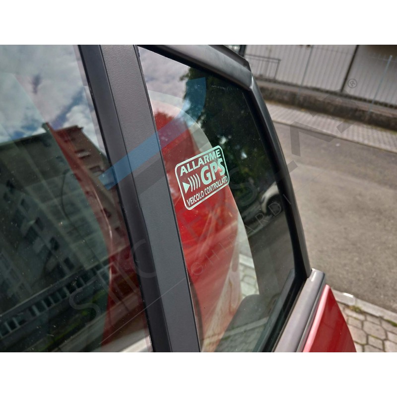 8 x GPS Satellite Alarm System Anti Theft Stickers for