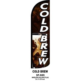 R and R Industries Cold Brew Flag Pack of 1 (Mount and Poles are Not Included)