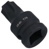 T70 1/2in Drive Male Torx Star Impacted Impact Shallow Stubby
