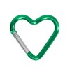 Heart Shaped Carabiner Clip Aluminum Alloy Keychain Clip Spring Snap