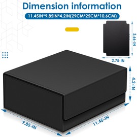 Homthy Estuche para tarjetas coleccionables de más de 1800 tarjetas, cierre magnético de piel, caja de almacenamiento para tarjetas mágicas para YuGiOh, MTG y tarjetas deportivas (rojo)