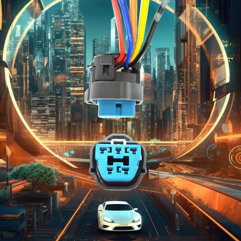 1PCS 5Pin 12VDC Electric Fuel Pumps Harness Connector Plug Compatible