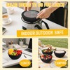 Homienly Wheat Straw Bowls with Lids, Unbreakable 40 OZ Salad