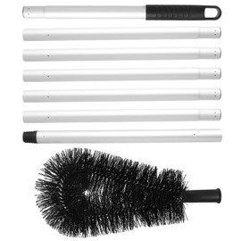 Gutter Cleaning Brush with 238cm Long Gutter Cleaning Tools with 7 Splicing Extension Poles Adjustable Gutter Guard Cleaning Brush Efficient Roofing Gutter Brush for Easy Removing Leaves and Debris