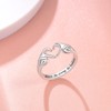 925 Sterling Silver Heart Claddagh Rings for Women Teen Girls,