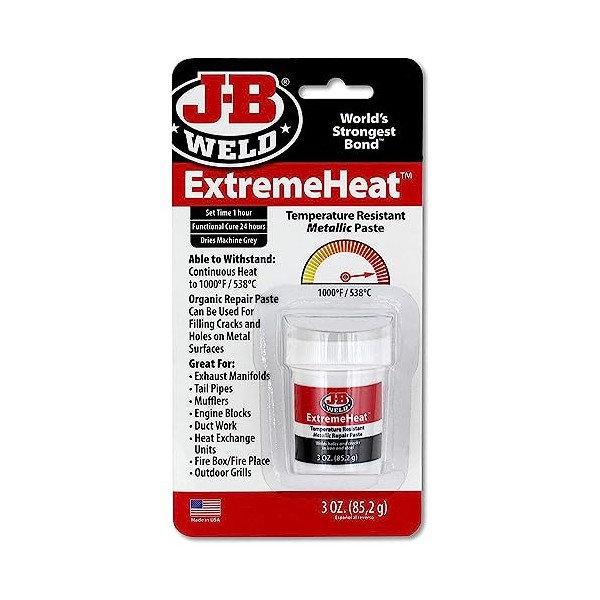 J-B Weld 37901 ExtremeHeat High Temperature Resistant Metallic Paste -