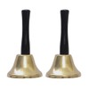 ccHuDE 2 Pcs Metal Hand Bells Loud Call Bells Large