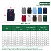 BOBOYOYO - Chaleco unisex de punto trenzado 100% algodón, uniforme