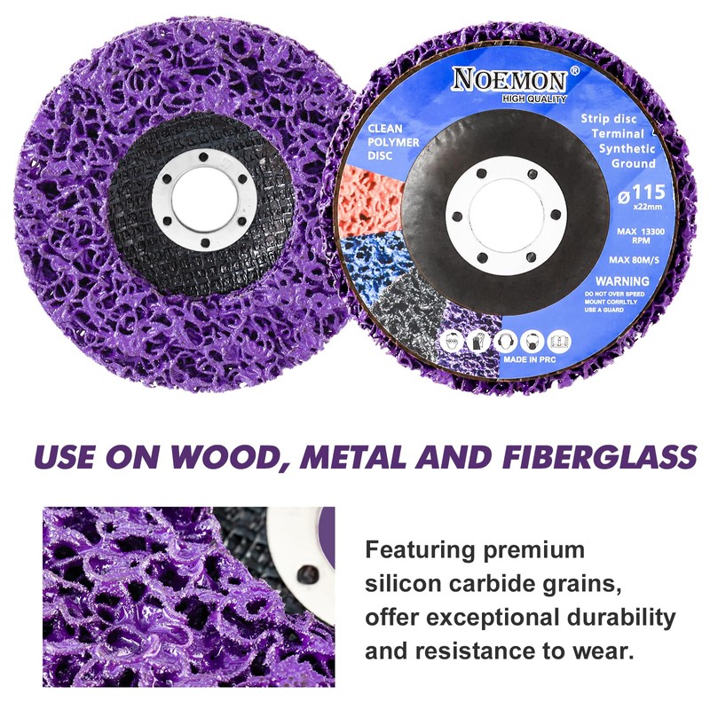 7 Pack Paint Eater Strip Disc Angle Grinder Rust Removal