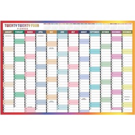 2024 Year Wall Planner A2 Uk Large Wall Calendar Yearly Planner Large Jan To Dec Full Year Planning Student Family Home School Office Work Study Chart Annual Poster