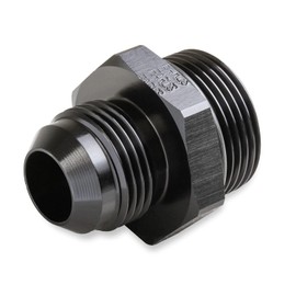 Earl's Adapter, 6An Male To -12 Port, Black