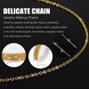 WLLHYF Gold Plated Chain 196 Inches Stainless Steel Metal Cable
