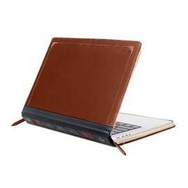 MOSISO Compatible with MacBook Pro 14 inch Case 2025-2021 M5 A3434 M4 A3112 A3185 A3401 M3 A2918 A2992 M2 A2779 M1 A2442, PU Leather Laptop Sleeve Vintage Zippered Protective Case Cover, Brown