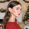 Christmas Light Bulbs Earrings for Women Holiday Colorful Bulb Earrings