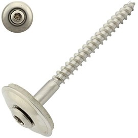 Pack of 50 Spengler Screws with Sealing Washer 20 mm Torx 4.5 x 70 DIN 7995 Stainless Steel A2 V2A