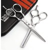 Hairdressing Barber Salon Scissors, Thinning Scissors set 5.5", New Silver