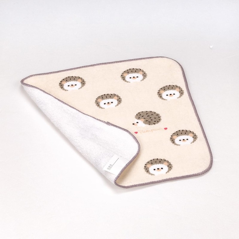 Skater MNT2-A Mini Towel, Pompon's Hedgehog, 7.9 x 7.9 inches
