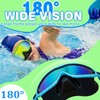 XDX Kids Swim Goggles with Nose Cover, 2 Pack Wide