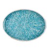 PEMAR 15.7" x 11.8" Oval Capiz Shell Serving Tray, Decorative