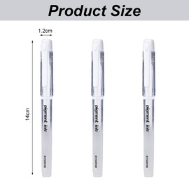 3 Pack White Gel Pens for Black Paper, 1mm White Fine Liner Art Pen Ballpoint Pen Highlighter Archival Gel Ink Rollerballfor for School Artists Drawing Sketching Writing Illustration Coloring Books