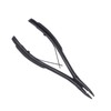 Alicates para Extensiones de Cabello Negro, Pinzas de Acero Inoxidable