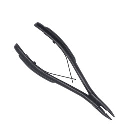 Alicates para Extensiones de Cabello Negro, Pinzas de Acero Inoxidable con Agarre para Microeslabones y Microbucles