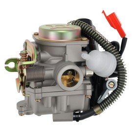 GY6 18MM CVK PD18J Motorcycle Carburetor Compatible with 4 Stroke 49cc 50cc Taotao 139QMB 139QMA PD18J Engines Moped ATV with Air Filter & Racing CDI