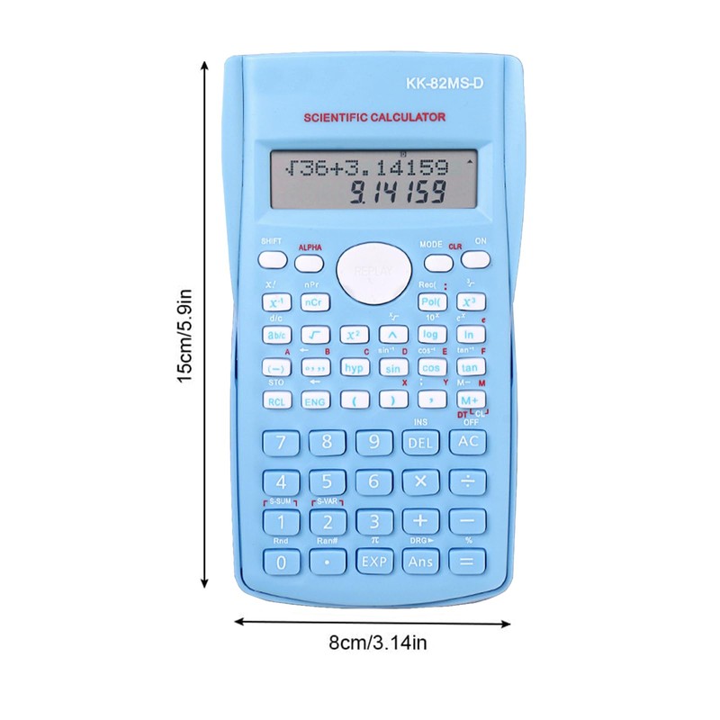 KK-82MS-D Portable Student Scientific Calculator with Two-line Display Function 240