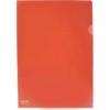 LIHIT LAB F-78-3 Color Clear Holder, A4, Red, Pack of 5
