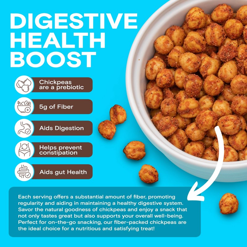 BIENA Chickpea Snacks - Crunchy Roasted Chickpeas - High Fiber