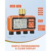 Sprinkler Timer 4 Zone with Brass Inlet Water Timer for
