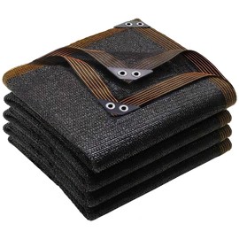 winemana Black Shade Cloth 50%, 5x20 FT Mesh Tarp - Garden Shade for Greenhouse, Patio, Vegetables, Plants Cover and Chicken Coops, Sun Shade Net for Outdoor Protection with Reinforced Grommets