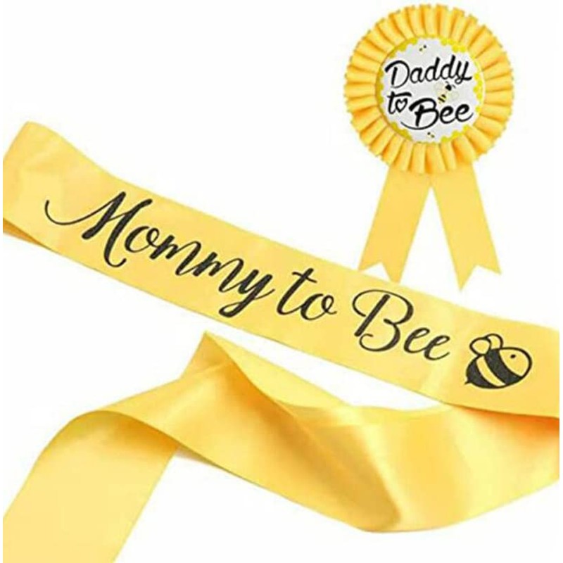 Wallerg Sunflower Bridal Wedding Dress Belt Set for Women, Yellow,