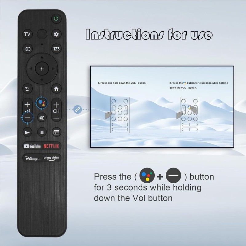 RMF-TX800U for Sony TV Remote with Voice Function, Compatible with