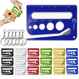 18 Pcs Letter Openers, Envelope Opener Slitter with Concealed Blade – Mail Opener Tool, Letter Opener Envelope Slitter & Wrapping Paper Cutter – Package Opening Tool with Scale & Magnifying Glass