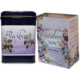 Huckleberry and Blackberry Flavor Ceylon Black Tea 40 Count Wild Berry Tea Bags