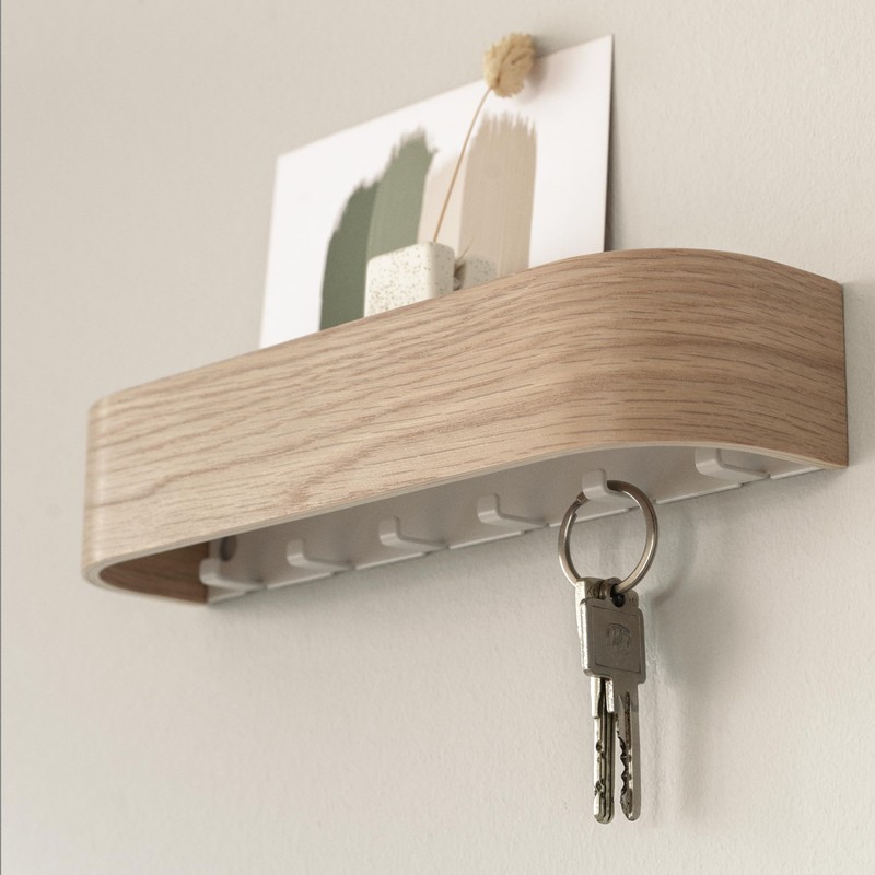 Kazai. Key Rack 'Fyndig' Minimalist Key Hook Design from Berlin