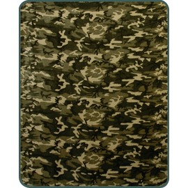 60" x 80" Blanket Comfort Warmth Soft Cozy Air Conditioning Easy Care Machine Wash Camouflage