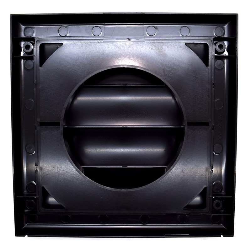 Black Gravity Grille 125 mm / 5 inch External Ducting