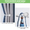 2 Packs Curtain Holdback, Wall Mounted Curtain Tie Backs Metal