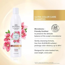 Biotera Ultra Color Care Shampoo | Prolong Vivid Color-Treated Hair | Microbiome Friendly | Vegan & Cruelty Free | Paraben & Sulfate Free | Color-Safe